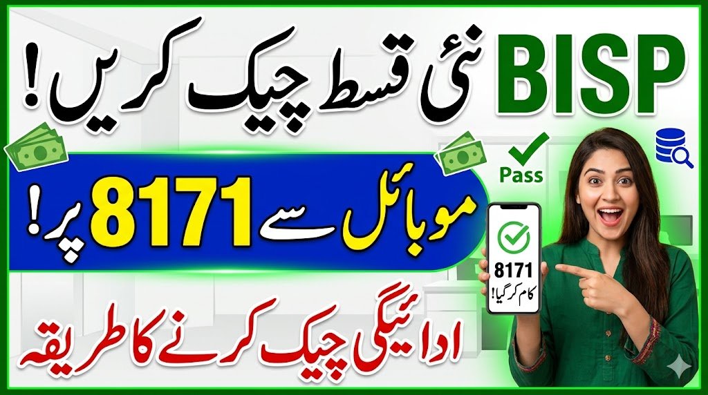 How To Check BISP New Payment from a Mobile Phone – 8171 Payment Check On Your Mobile, geomuz47